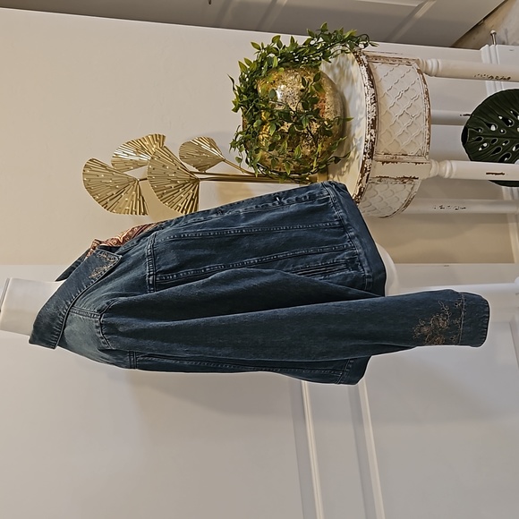 Liz Claiborne Denim Jacket SZ L - Picture 4 of 8